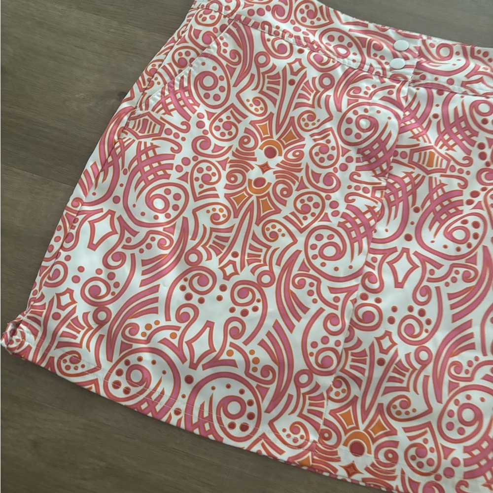 Size 10 Adidas orange and pink climacool gold skort - Picture 2 of 4